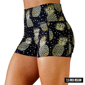 CVG Pineapple 2.5" Yoga Shorts With Side Pockets